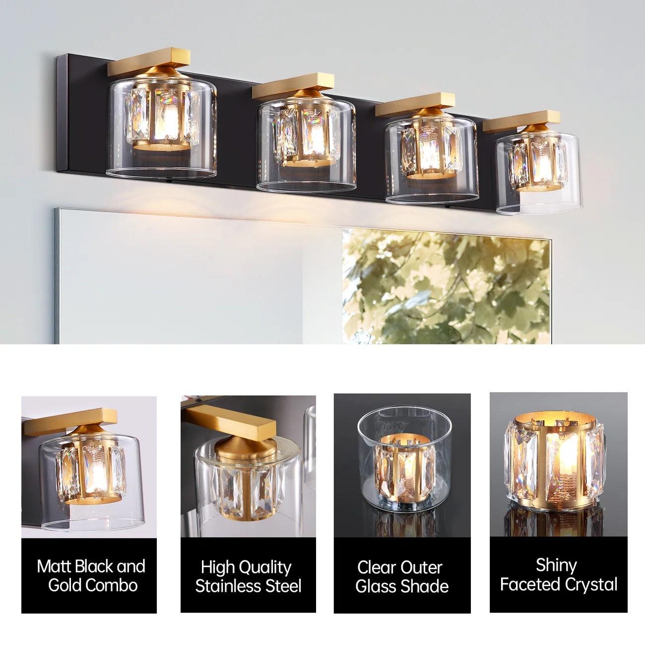 Kolt Modern 4-Light Bathroom Vanity Light