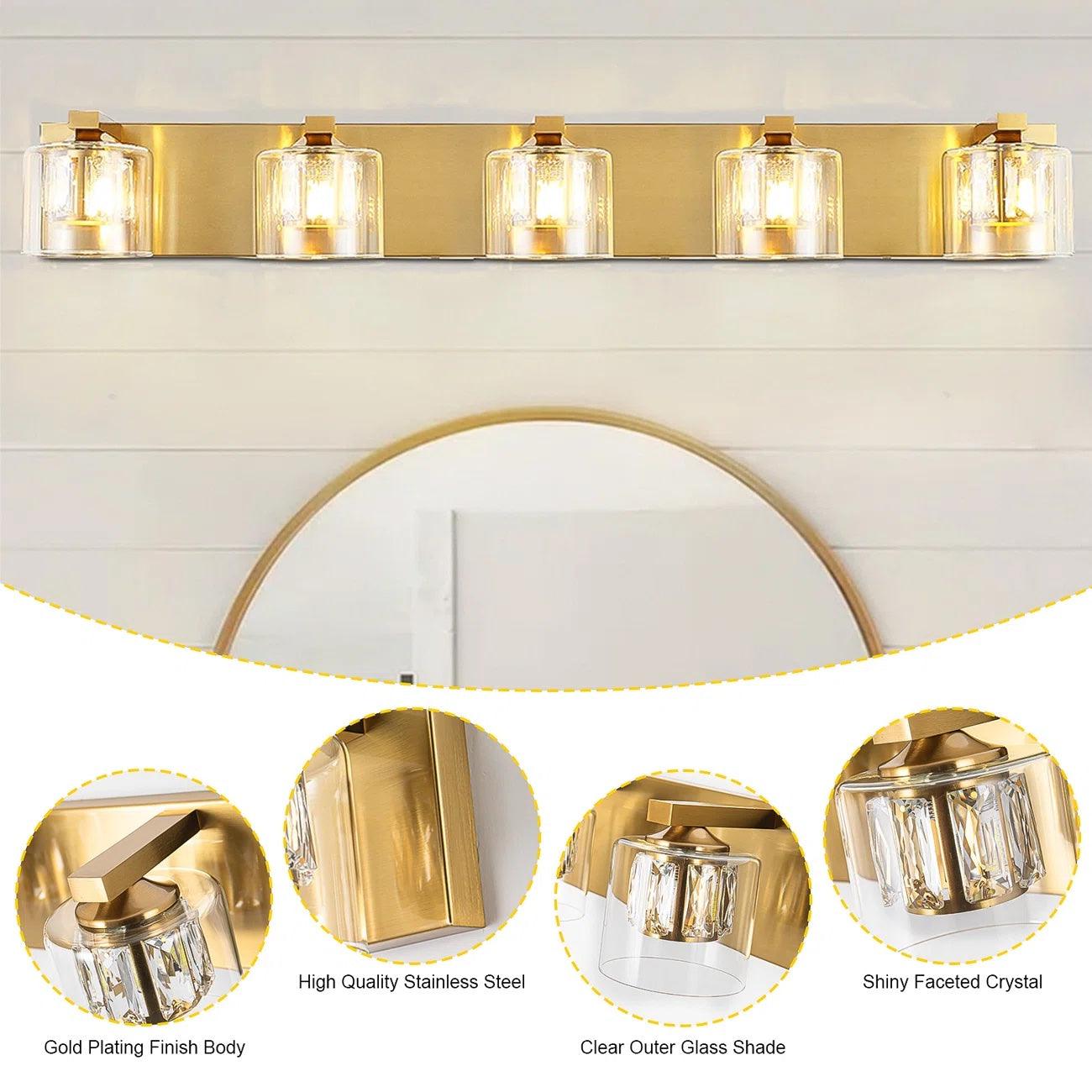 Kolt Modern 5-Light Bathroom Vanity Light