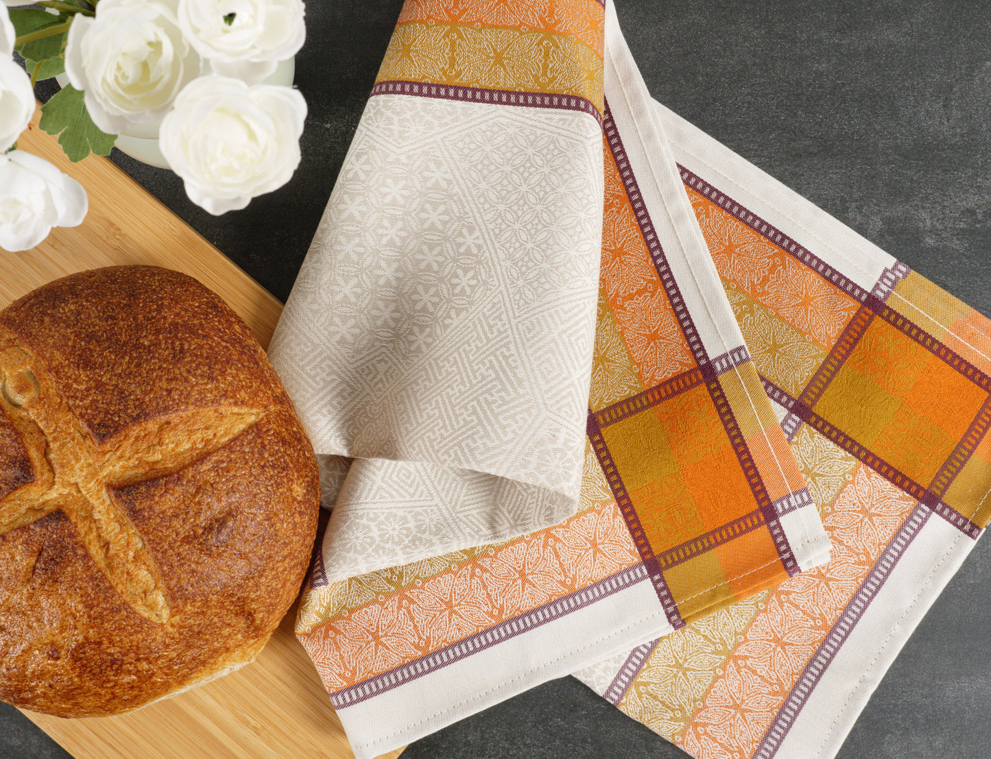 KAF Home Alma Portuguese Jacquard Cotton Kitchen Towel - 19" x 30"
