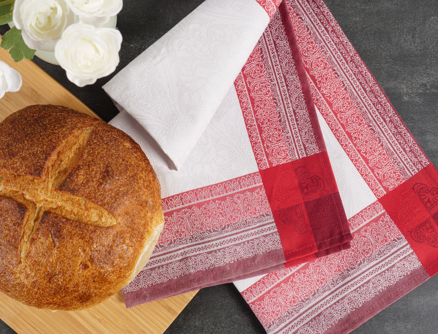 KAF Home Alma Portuguese Jacquard Cotton Kitchen Towel - 19" x 30"