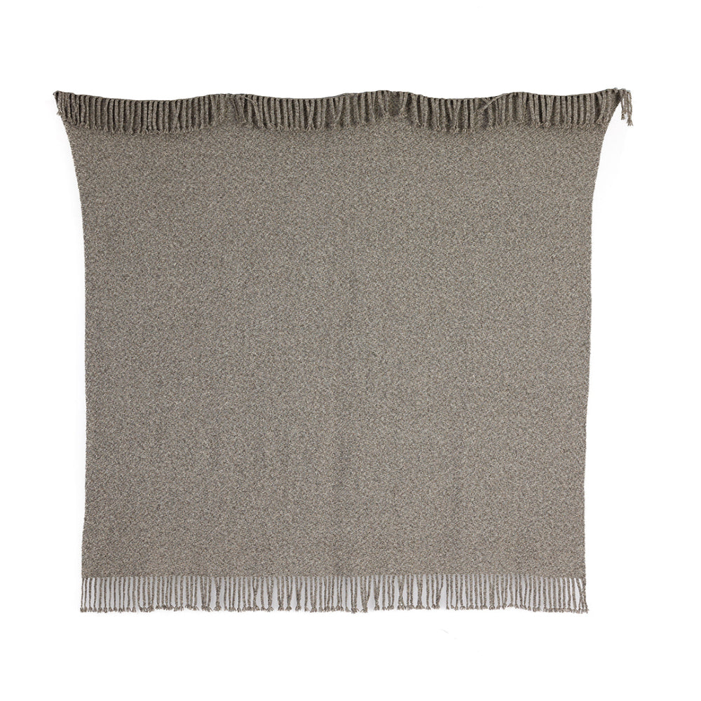 Kulsi Collection - Pima Cotton & Undyed Baby Alpaca Graphite Throw
