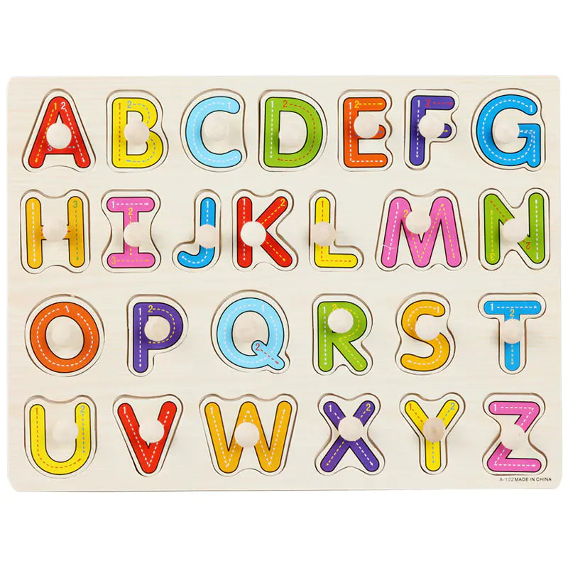 Montessori Pegged Wooden Puzzles