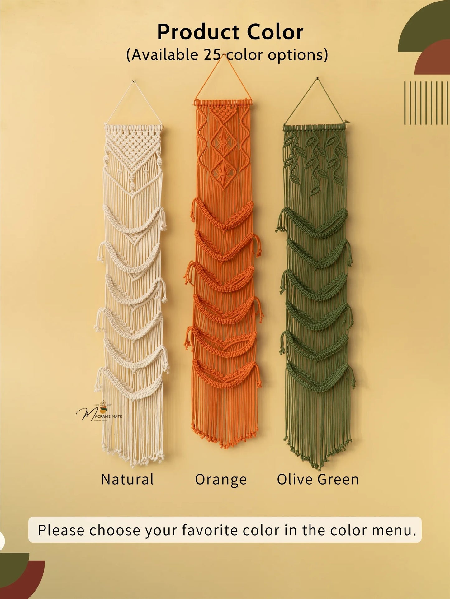 Kica Macrame Baseball Hat Holders