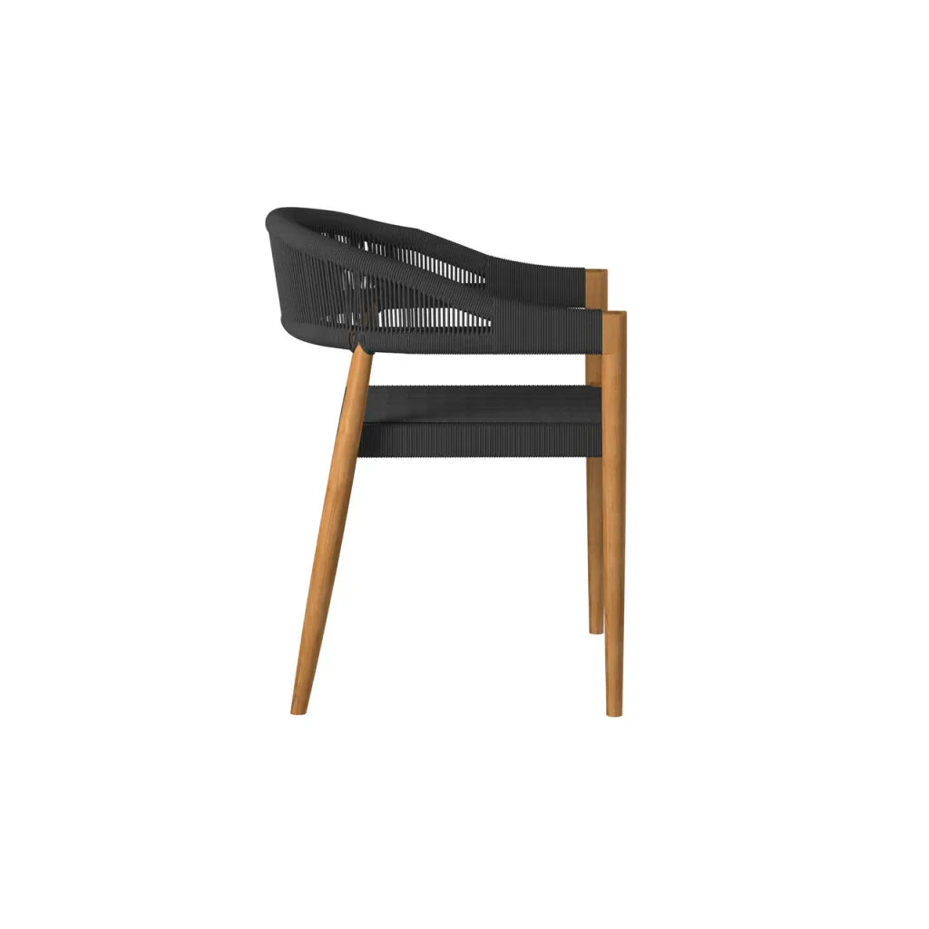 Klint Teak Stackable Patio Dining Armchair 4PC