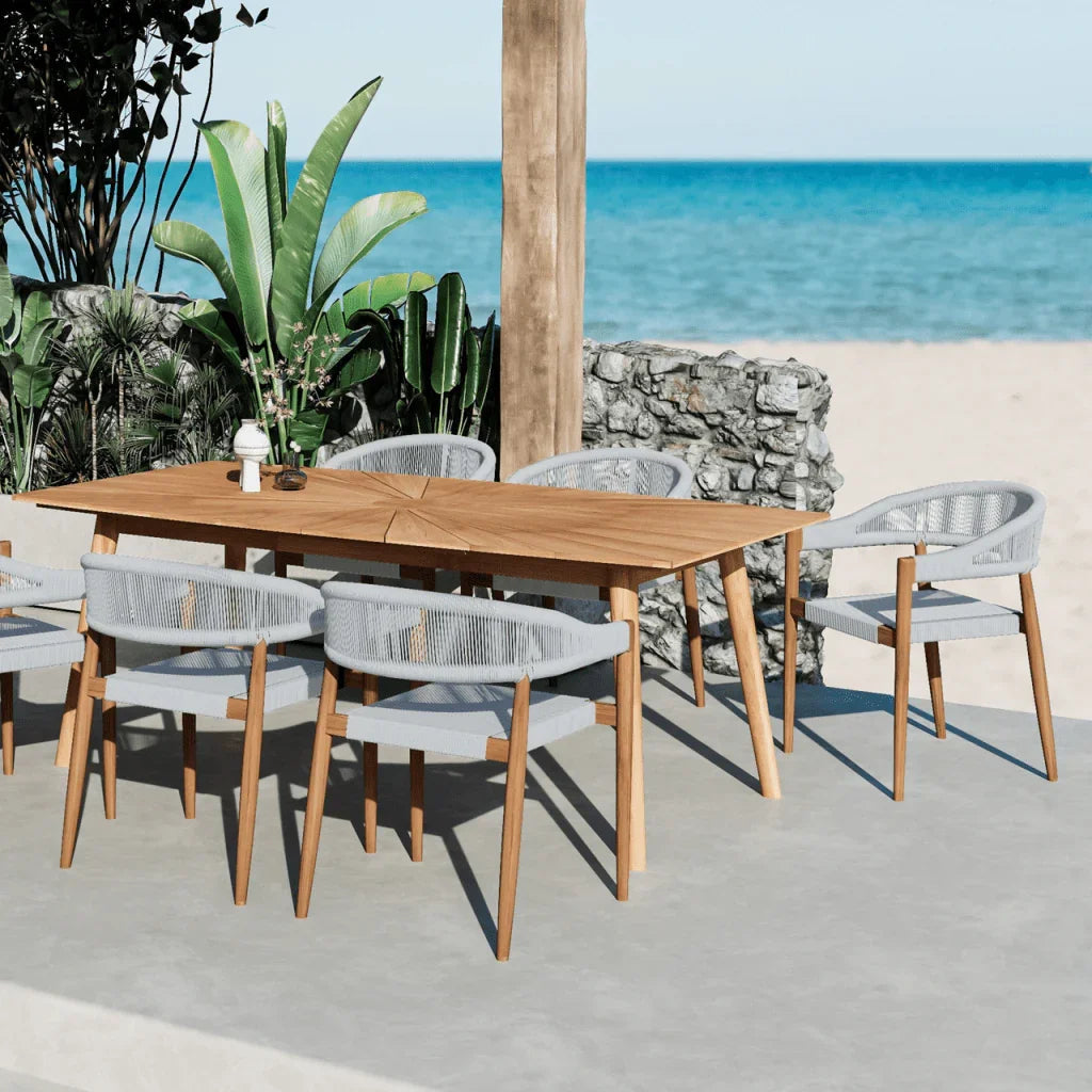 Klint Teak Stackable Patio Dining Armchair 4PC