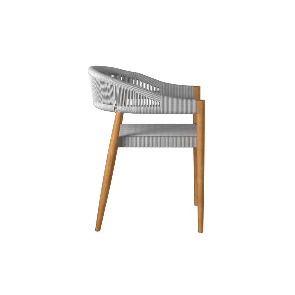 Klint Teak Stackable Patio Dining Armchair 4PC