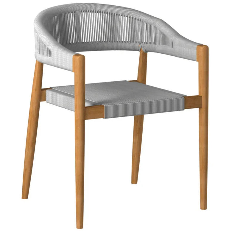 Klint Teak Stackable Patio Dining Armchair 4PC