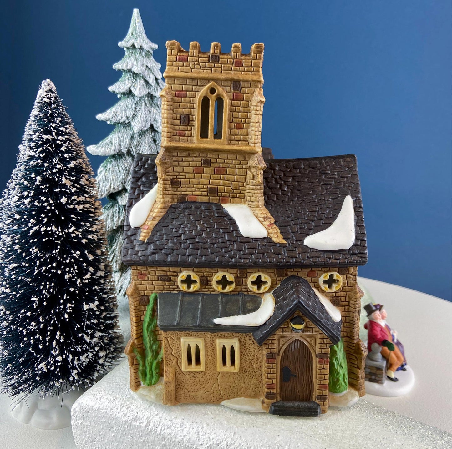 Knottinghill Church by Department 56. Dickens Village Series. Porcelain Illuminated House. Home Retail Seasonal Decor. Gift for Him or Her.