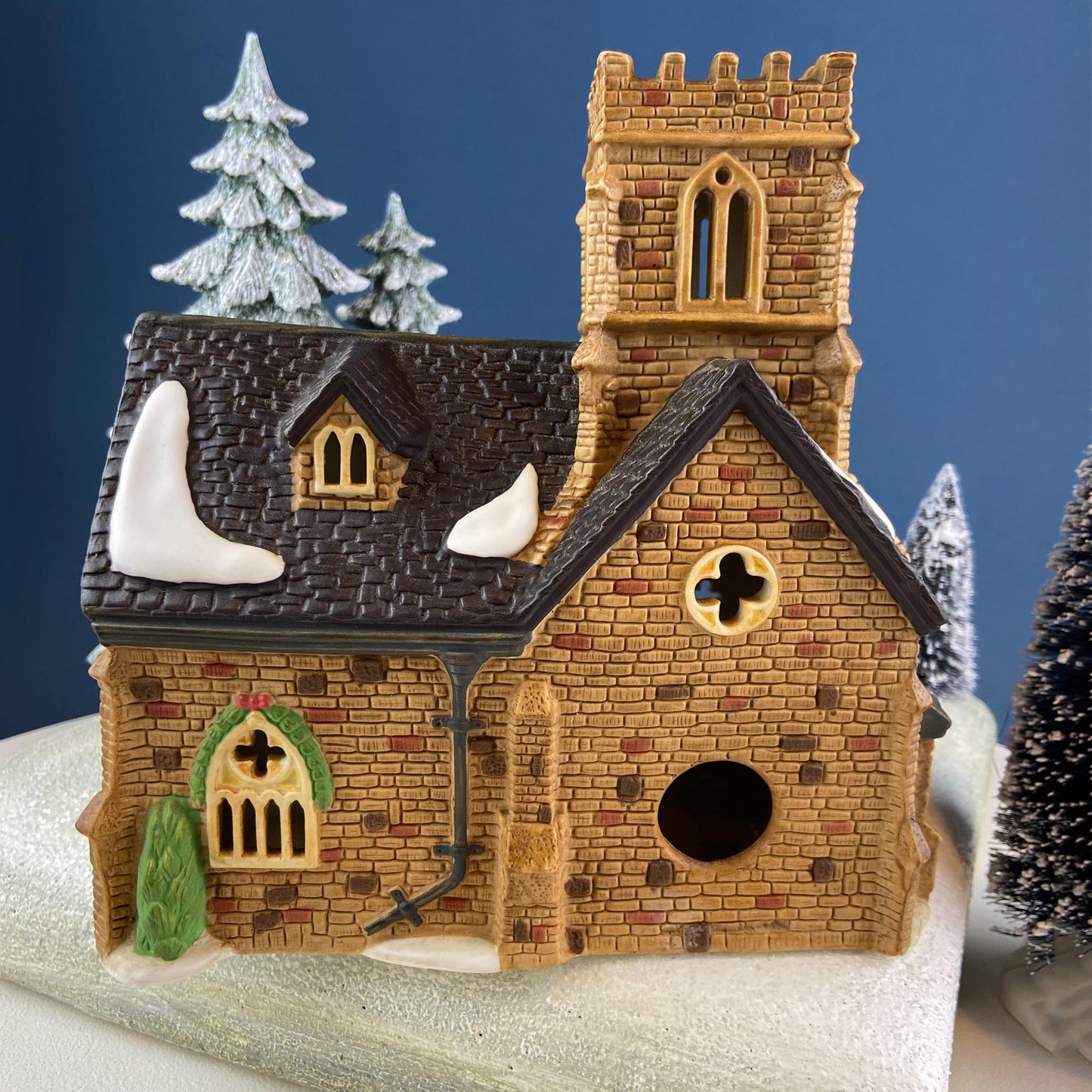 Knottinghill Church by Department 56. Dickens Village Series. Porcelain Illuminated House. Home Retail Seasonal Decor. Gift for Him or Her.