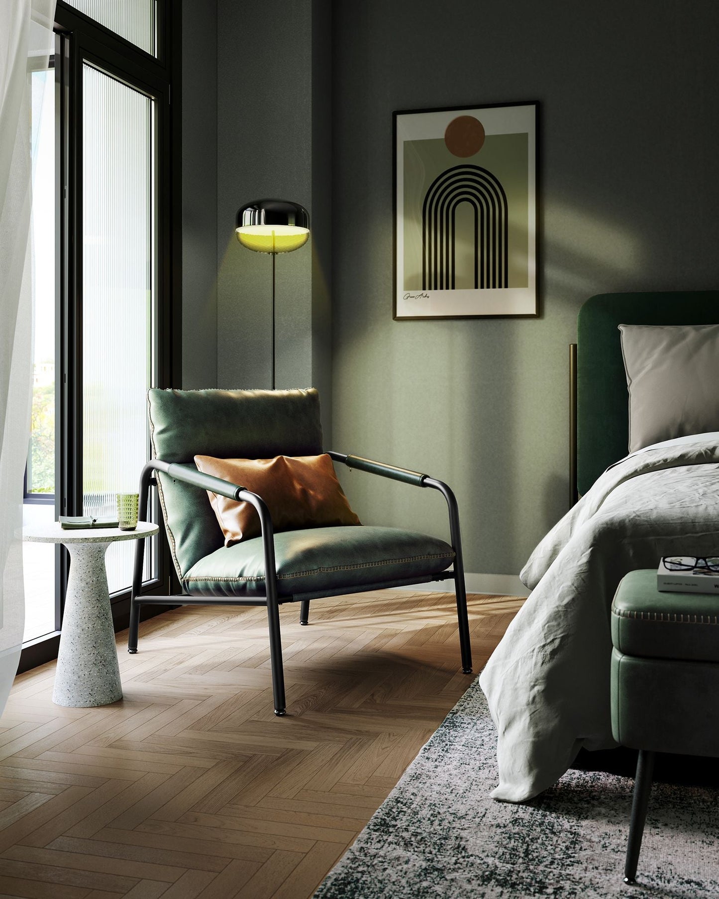 EKHO Collection - Accent Chair with Sleek Frame
