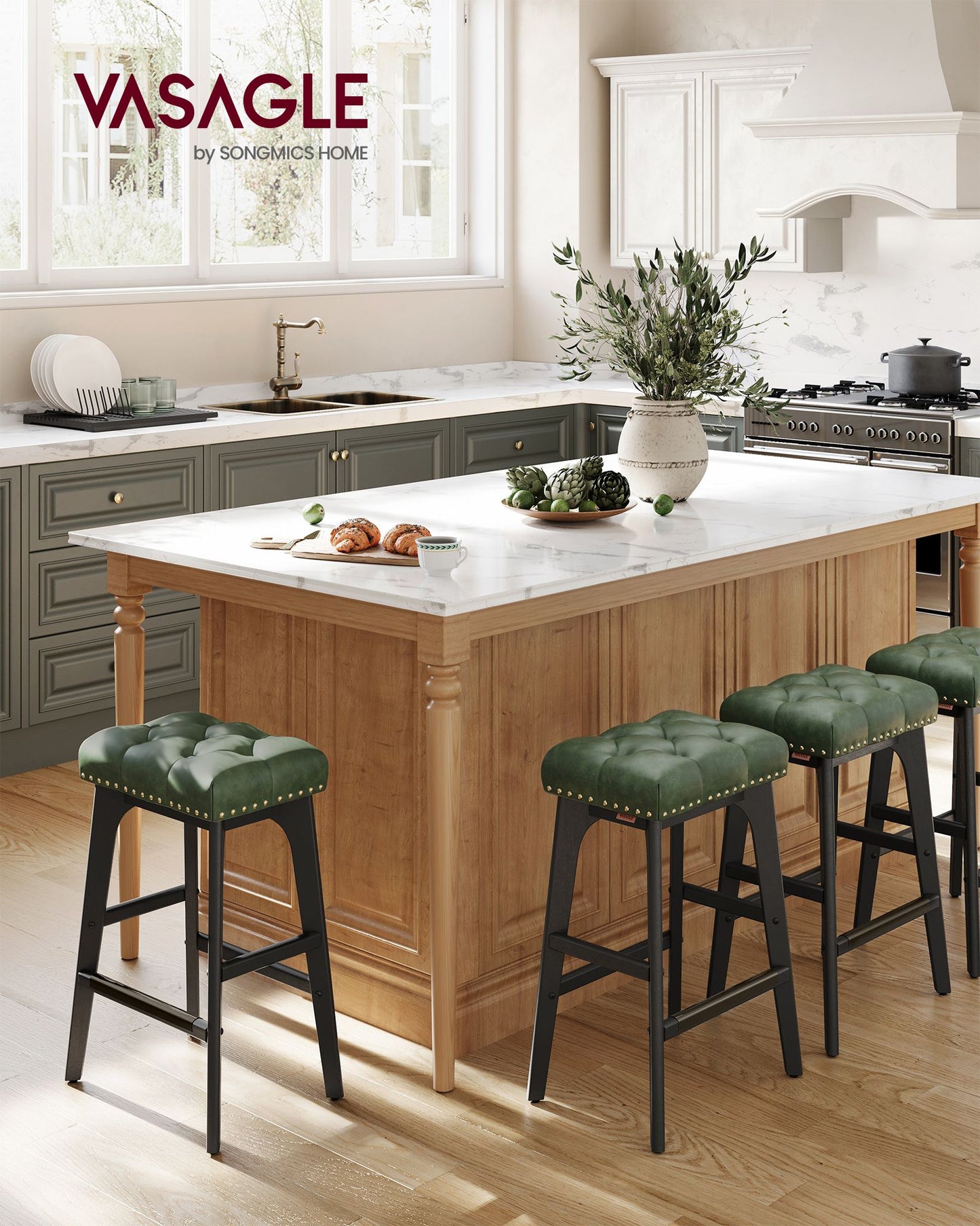 Counter Height Bar Stools Set of 2