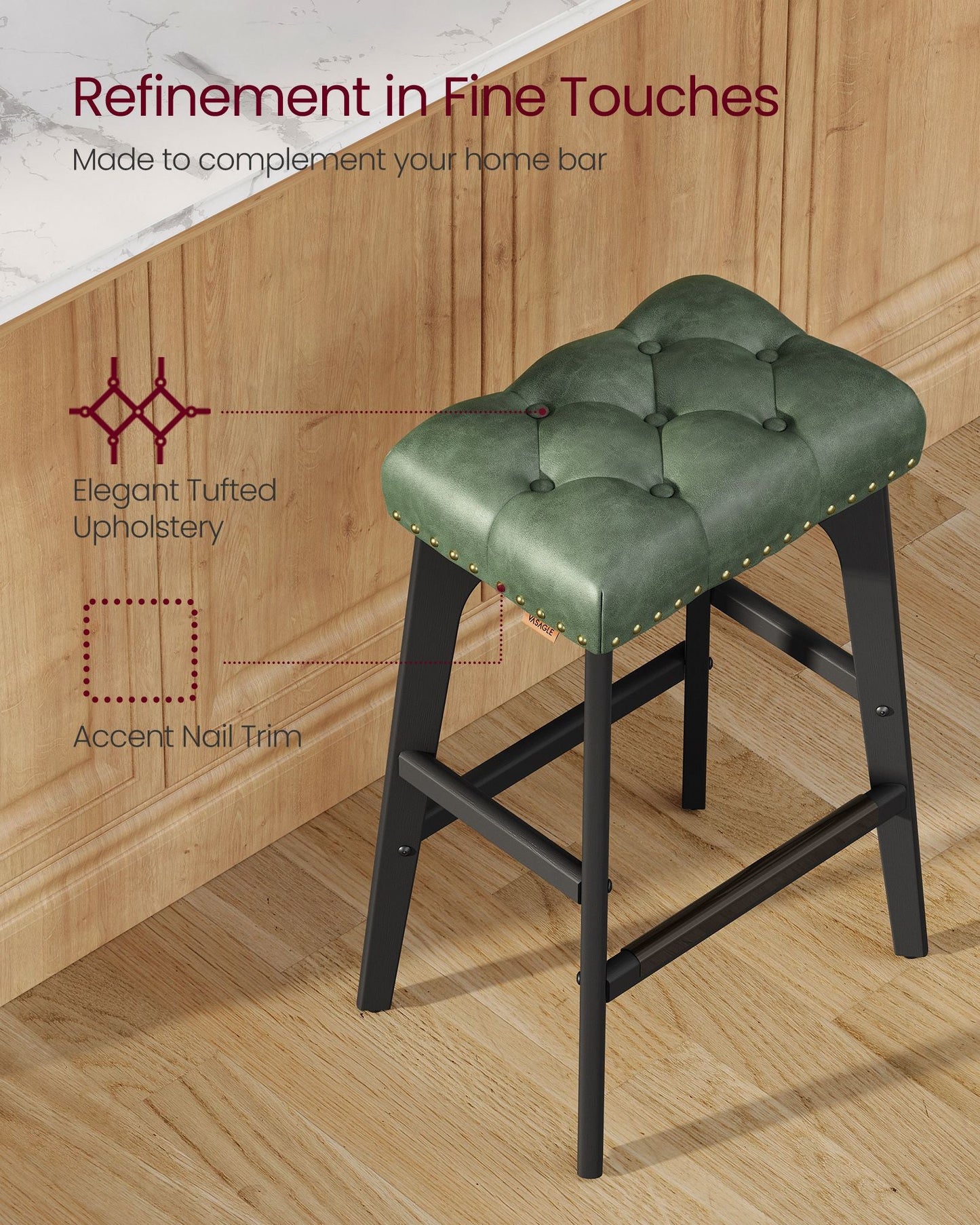 Counter Height Bar Stools Set of 2