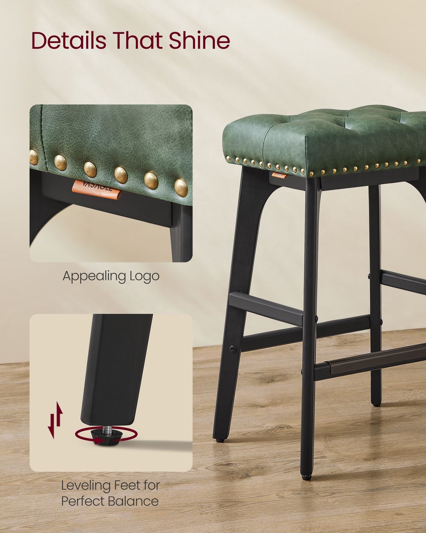 Counter Height Bar Stools Set of 2