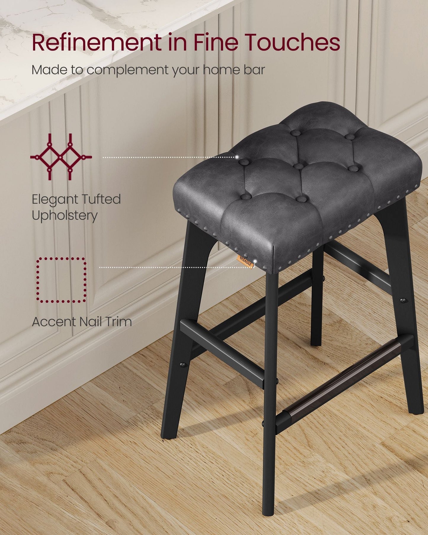 Counter Height Bar Stools Set of 2