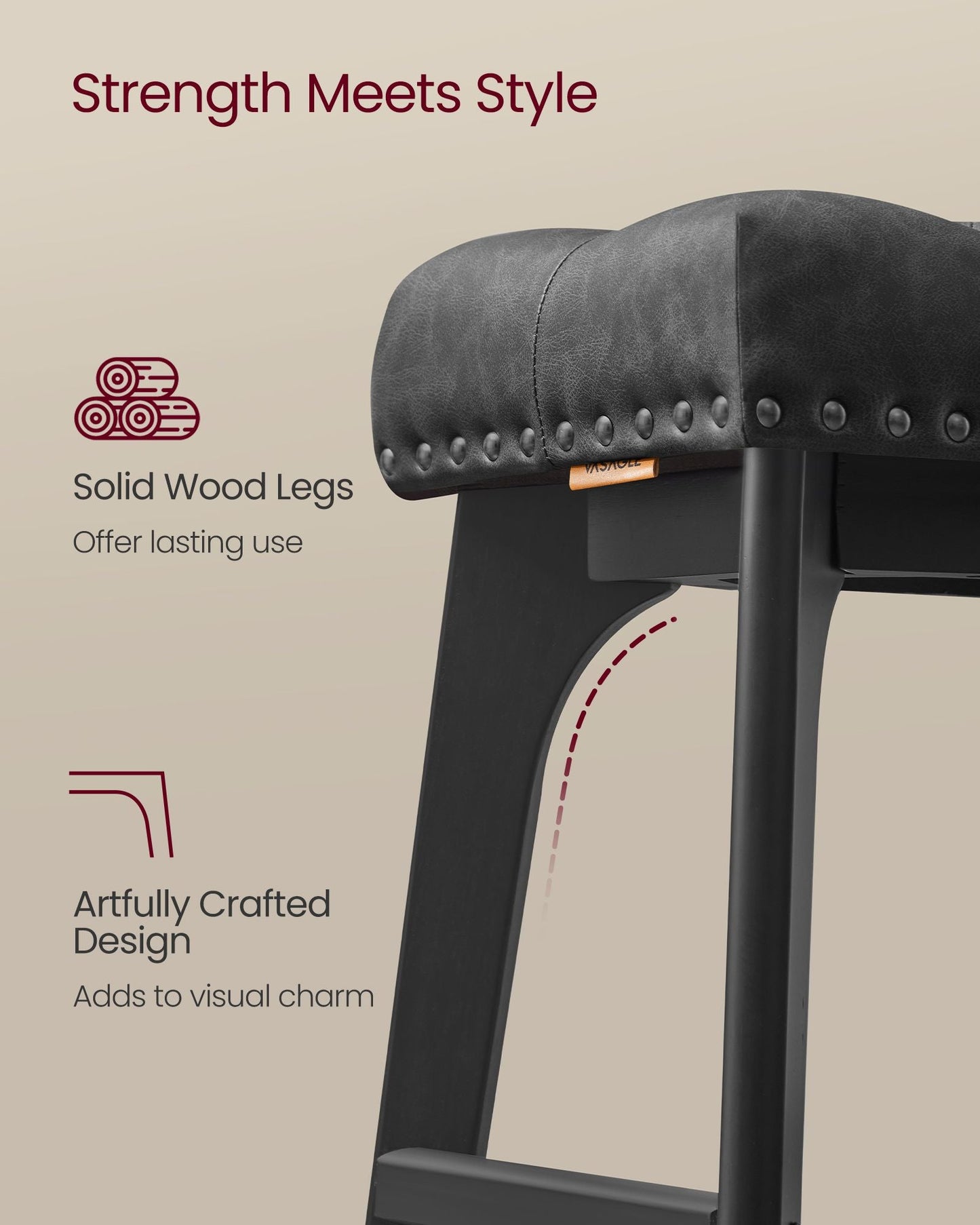 Counter Height Bar Stools Set of 2