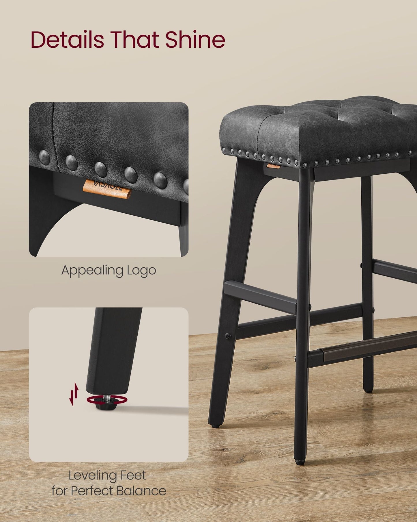 Counter Height Bar Stools Set of 2