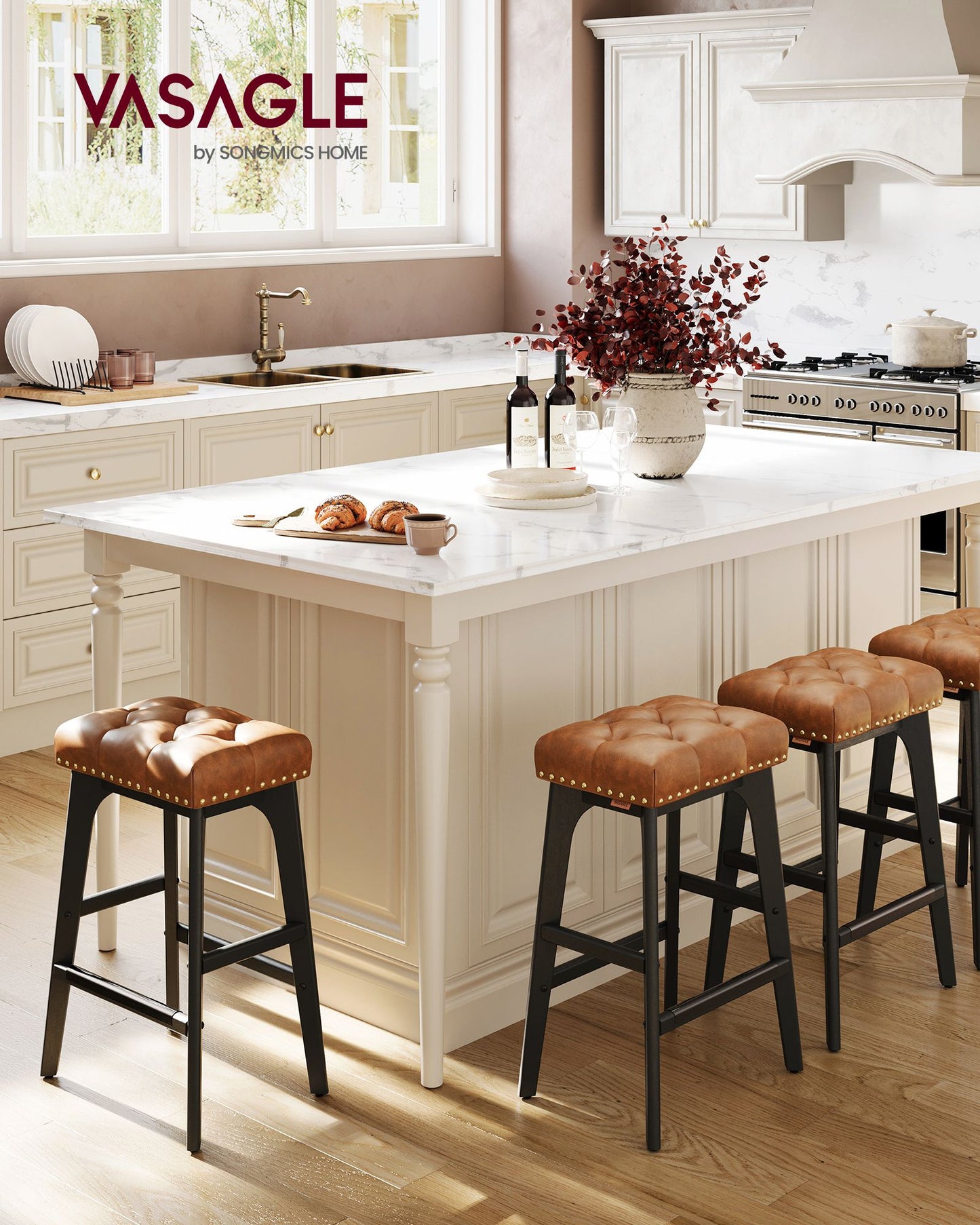 Counter Height Bar Stools Set of 2