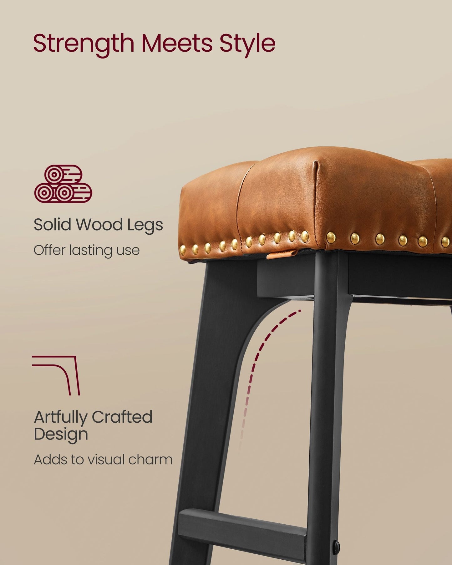 Counter Height Bar Stools Set of 2