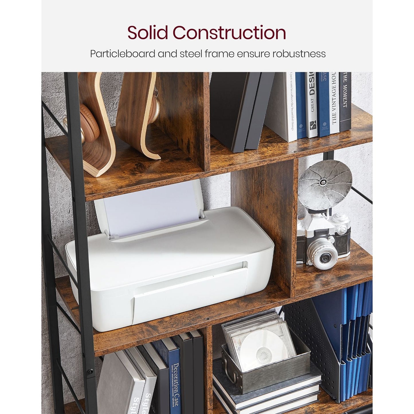5 Tier Shelving Unit with Open Compartments