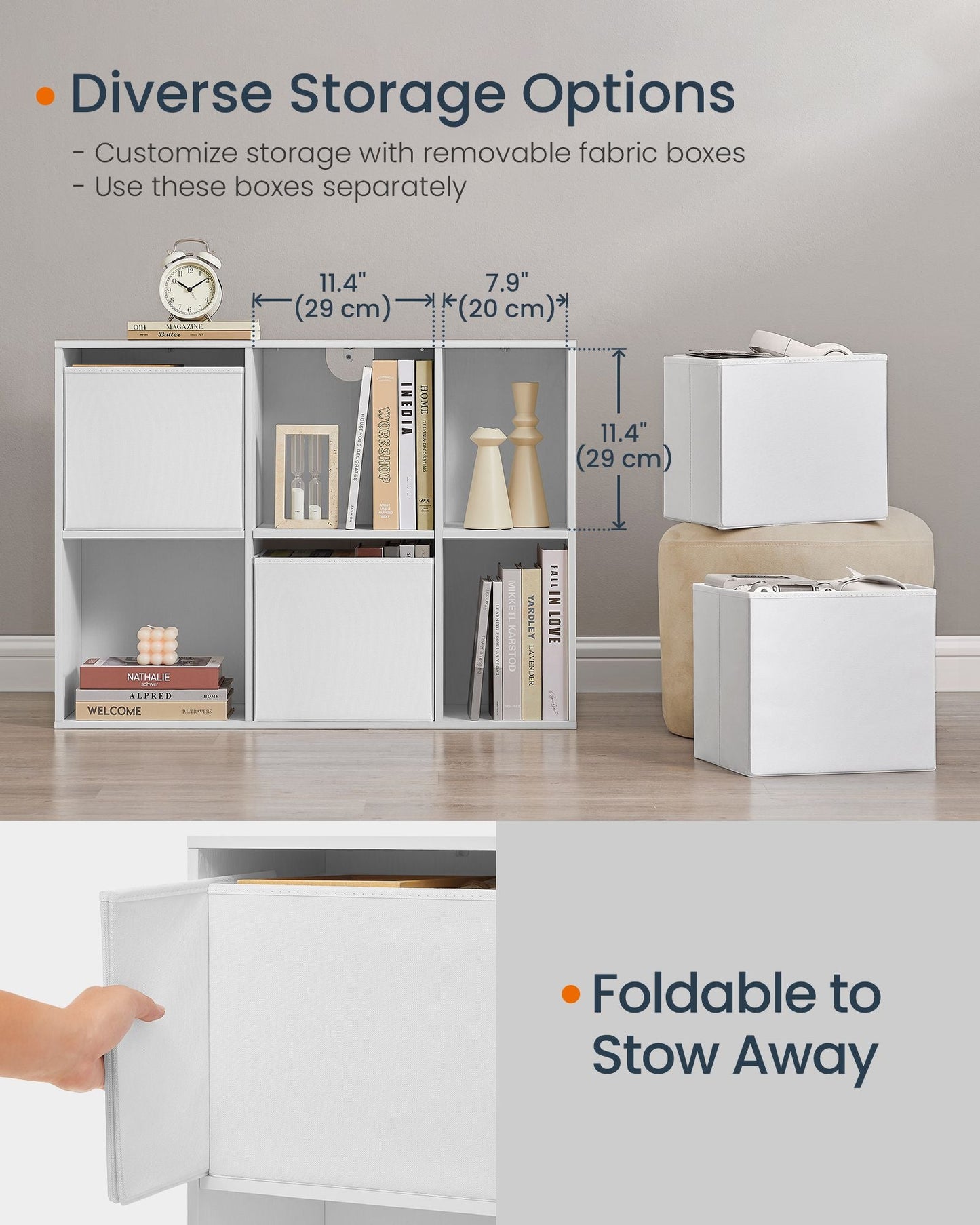 Superfast Toolless Assembly-Cube Storage Organizer