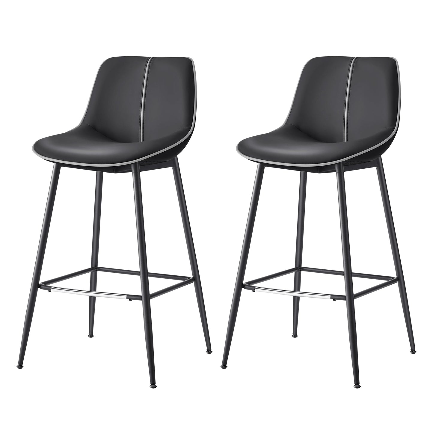 Bar Height Bar Stools with Back Set of 2