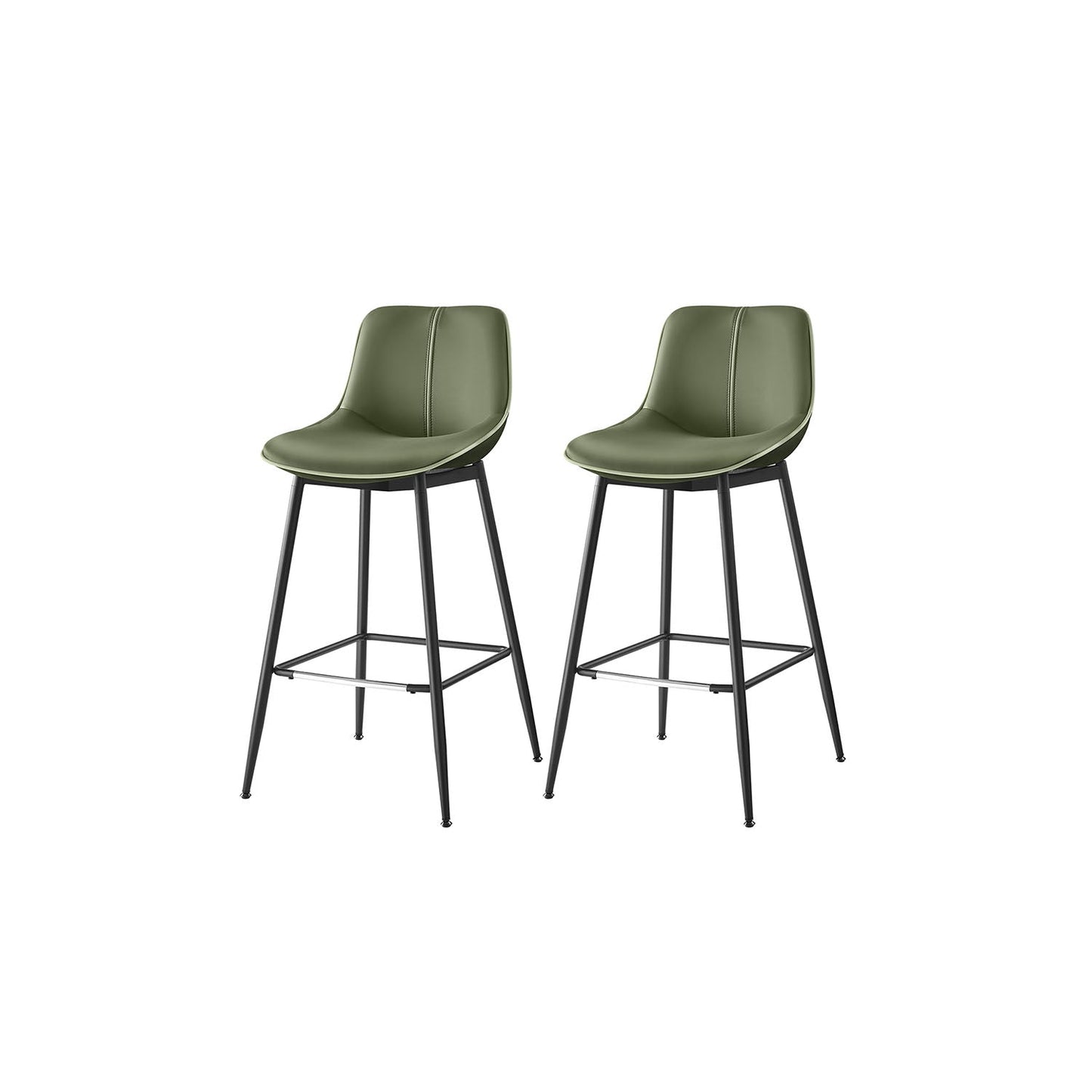 Bar Height Bar Stools with Back Set of 2