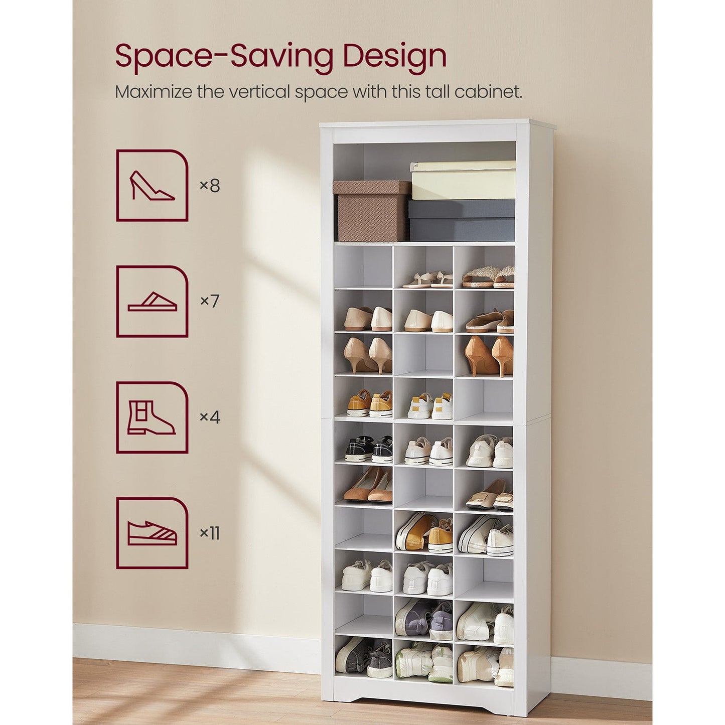 10-Tier Shoe Rack Organizer