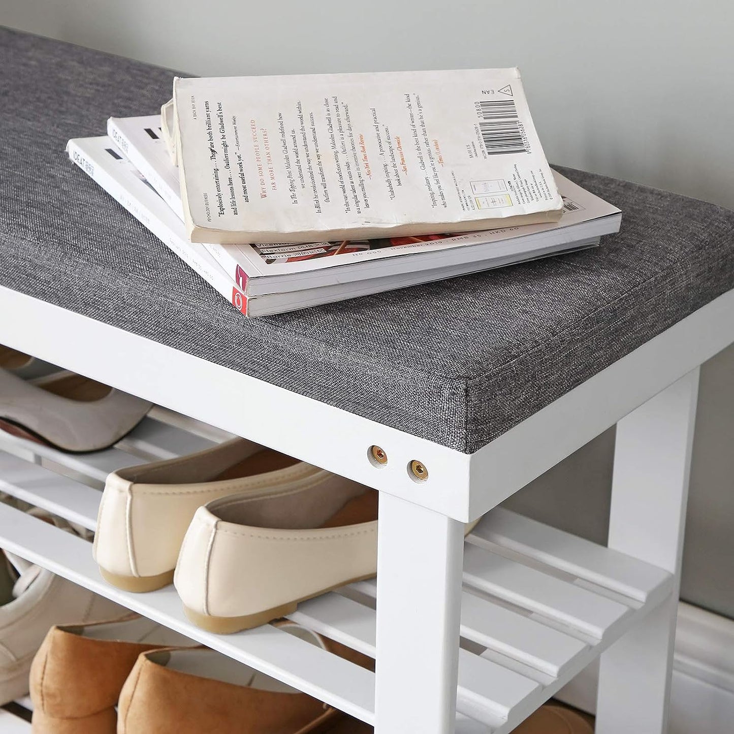 3-Tier Bamboo Shoe Bench
