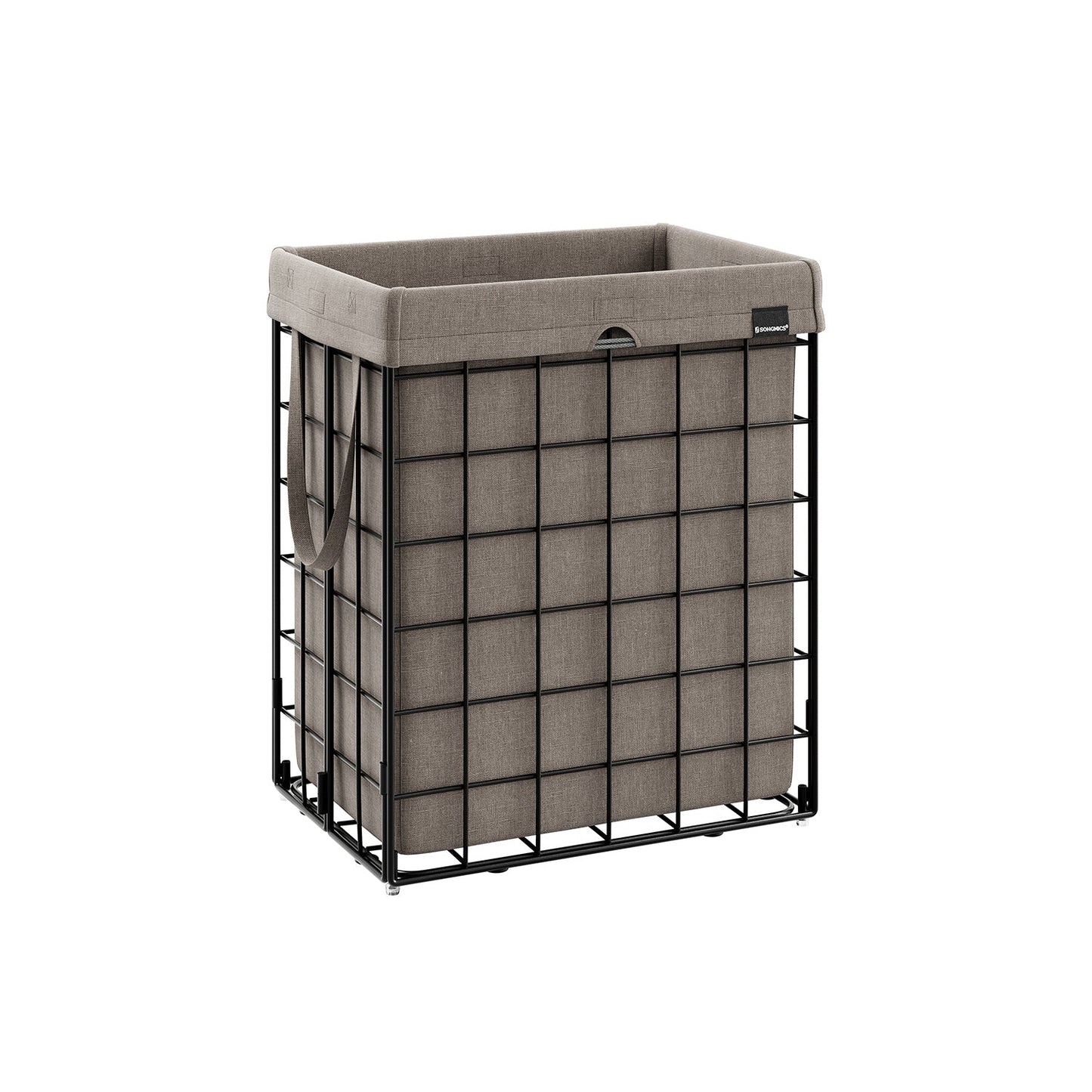 Laundry Hamper with Metal Wire Frame, 23.8 Gal. (90L)