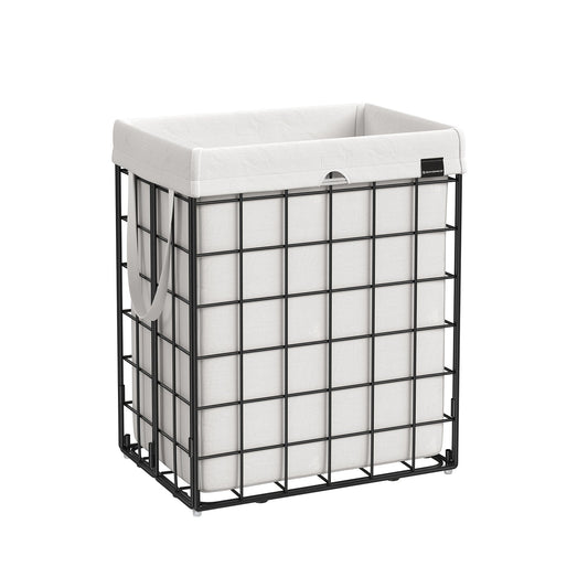 Laundry Hamper with Metal Wire Frame, 23.8 Gal. (90L)
