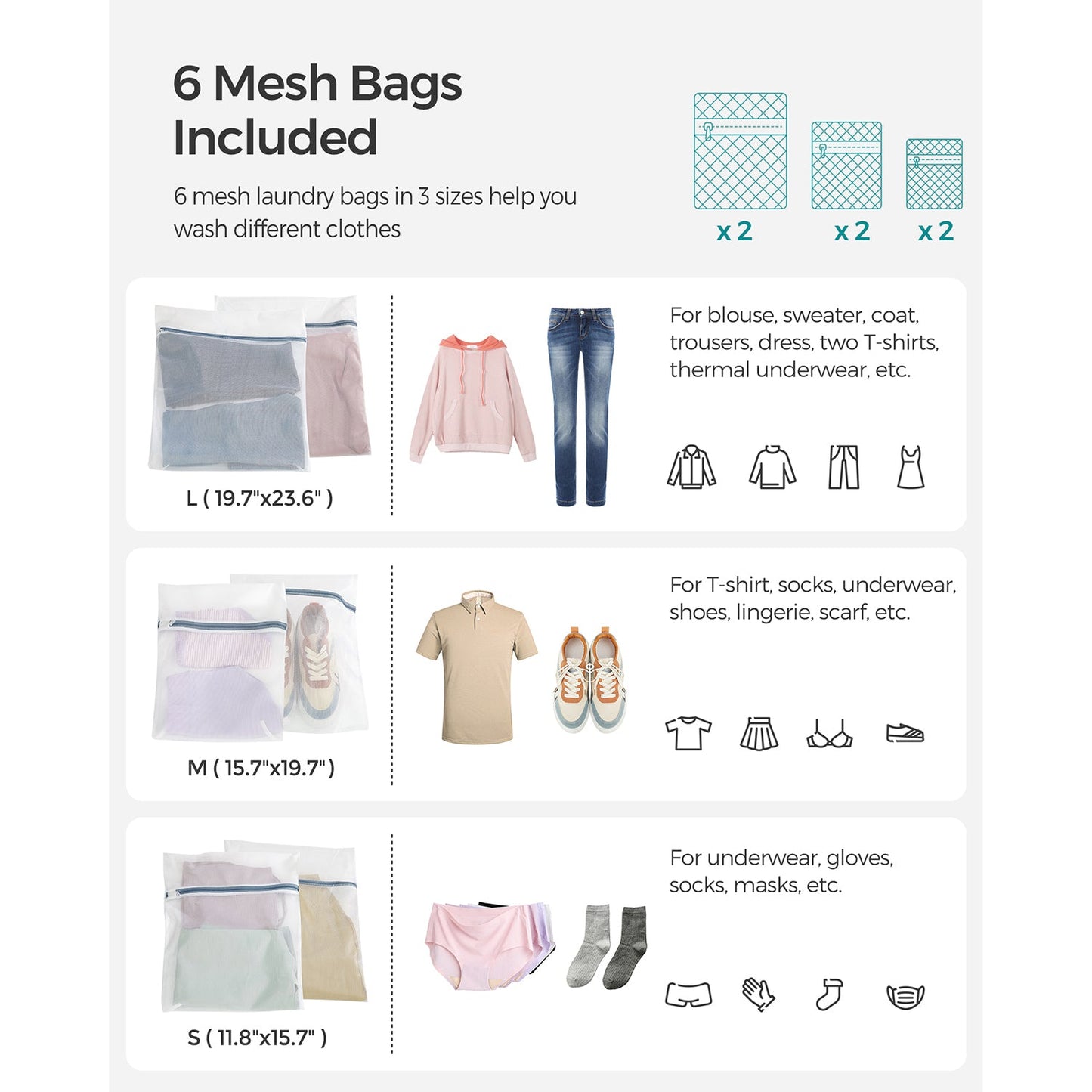 130L Clothes Hamper with 2 Removable Liner Bags
