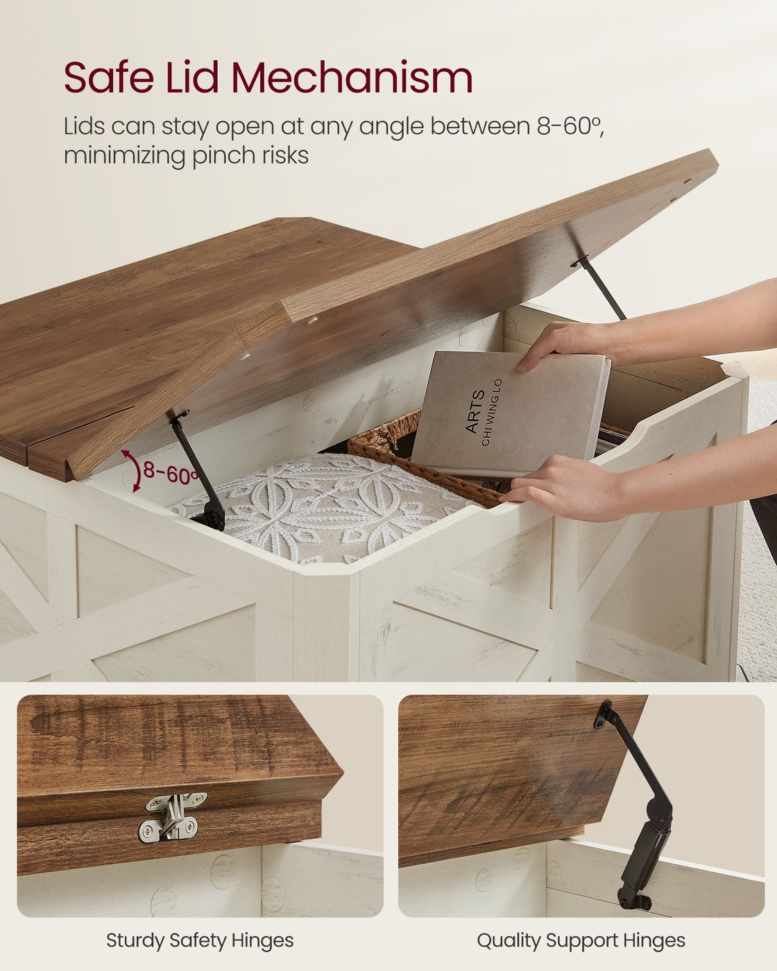 Farmhouse Coffee Table with Storage