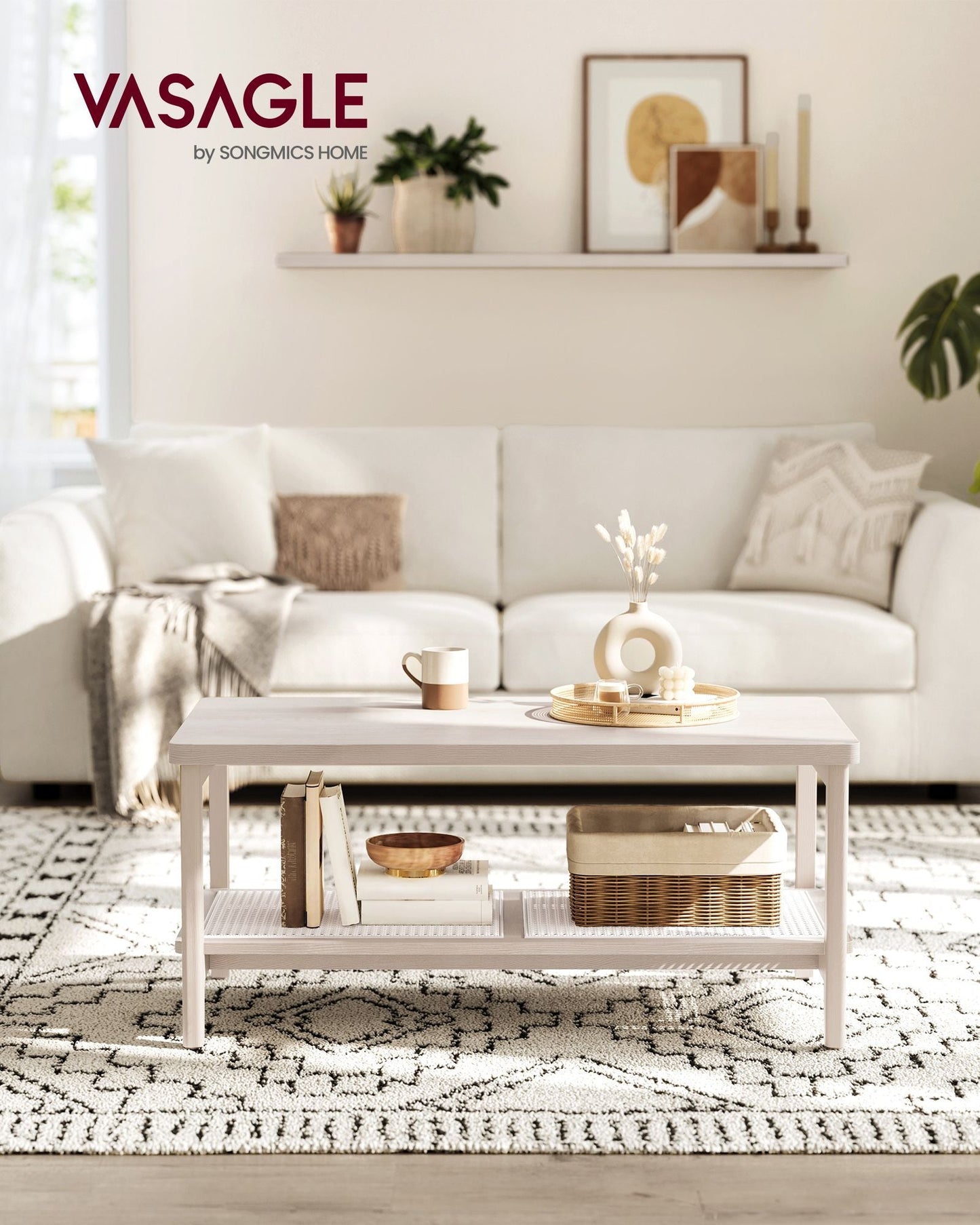 2-Tier Rectangular Coffee Table