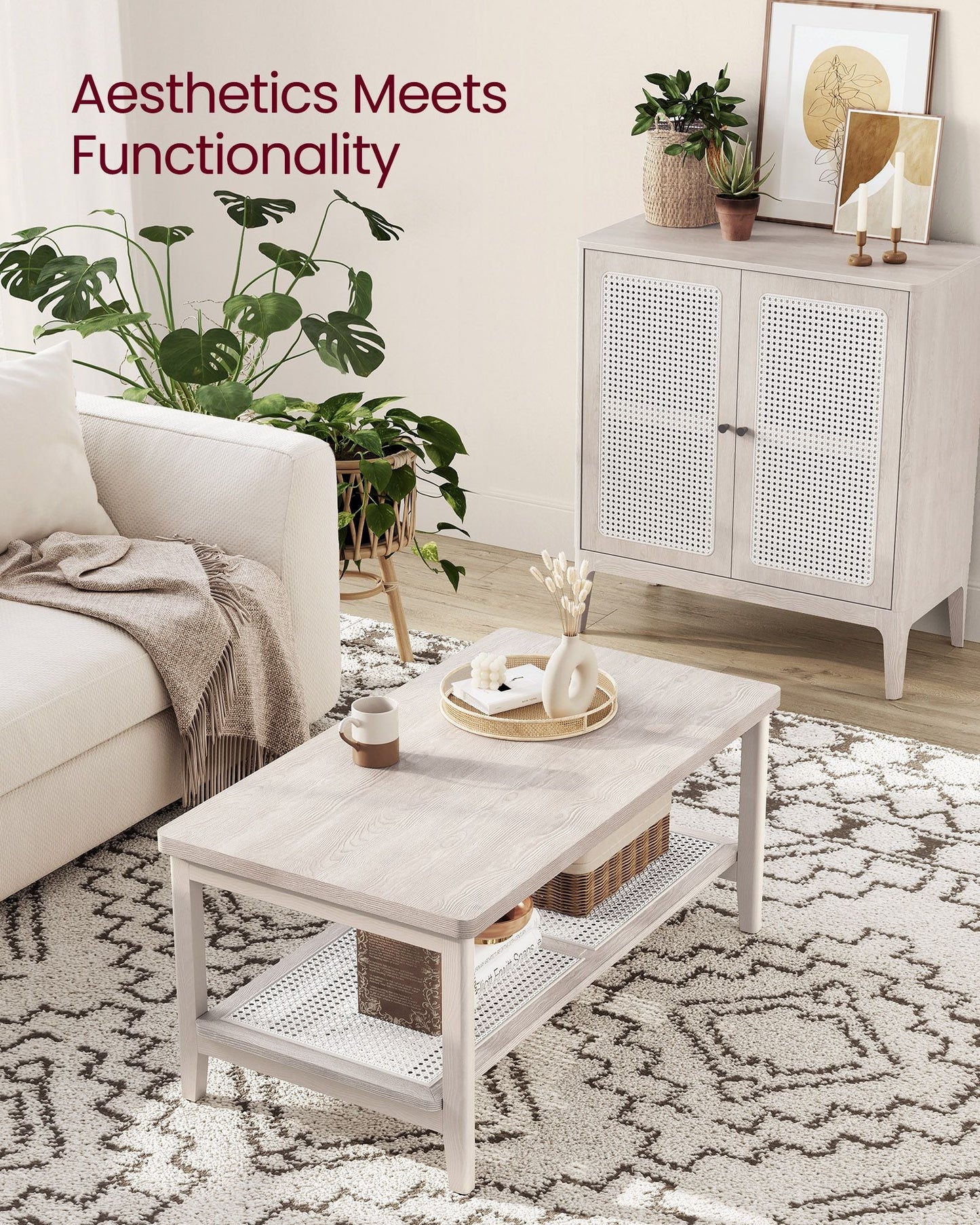 2-Tier Rectangular Coffee Table