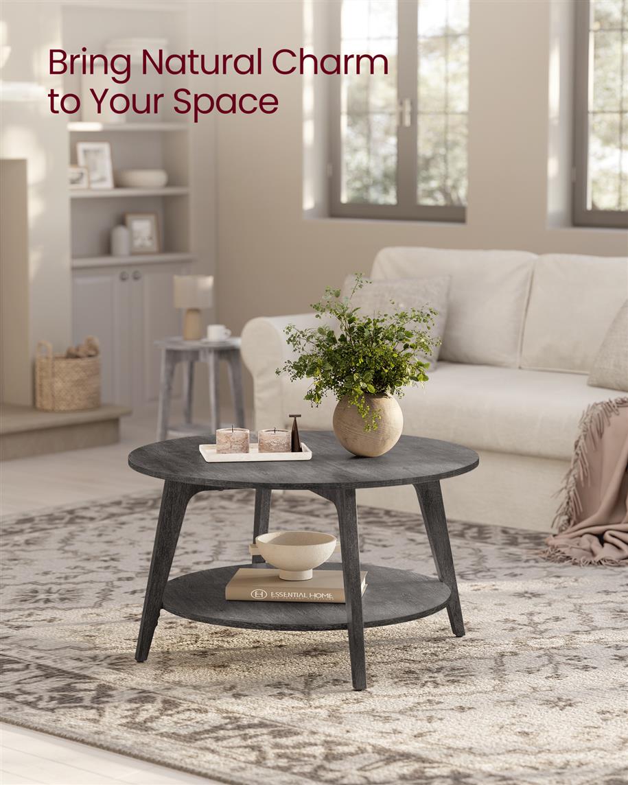 2 Tier Coffee Table with Storage