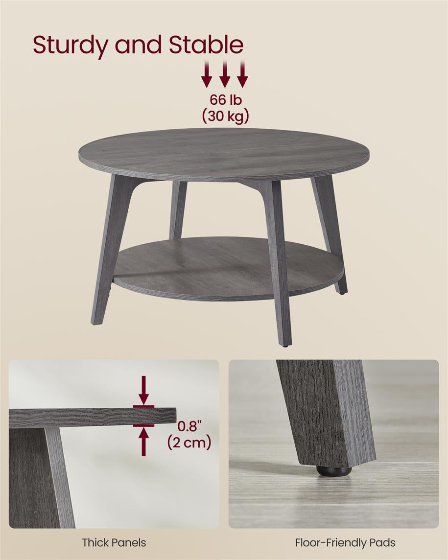 2 Tier Coffee Table with Storage