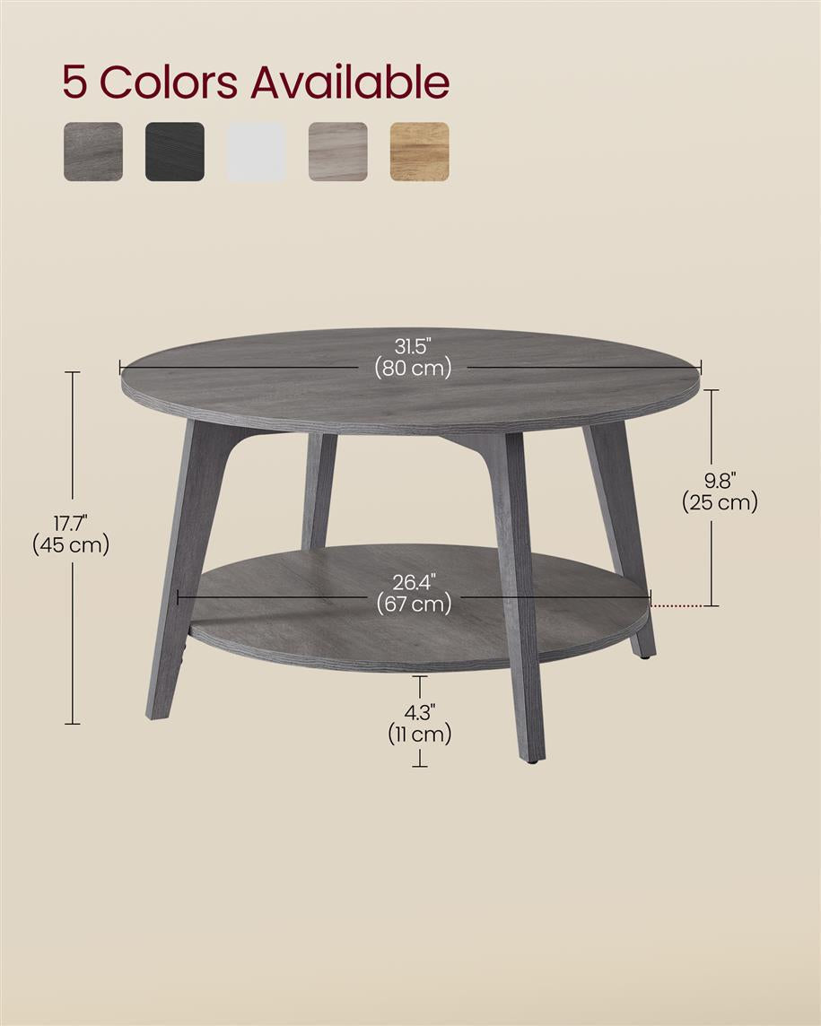 2 Tier Coffee Table with Storage