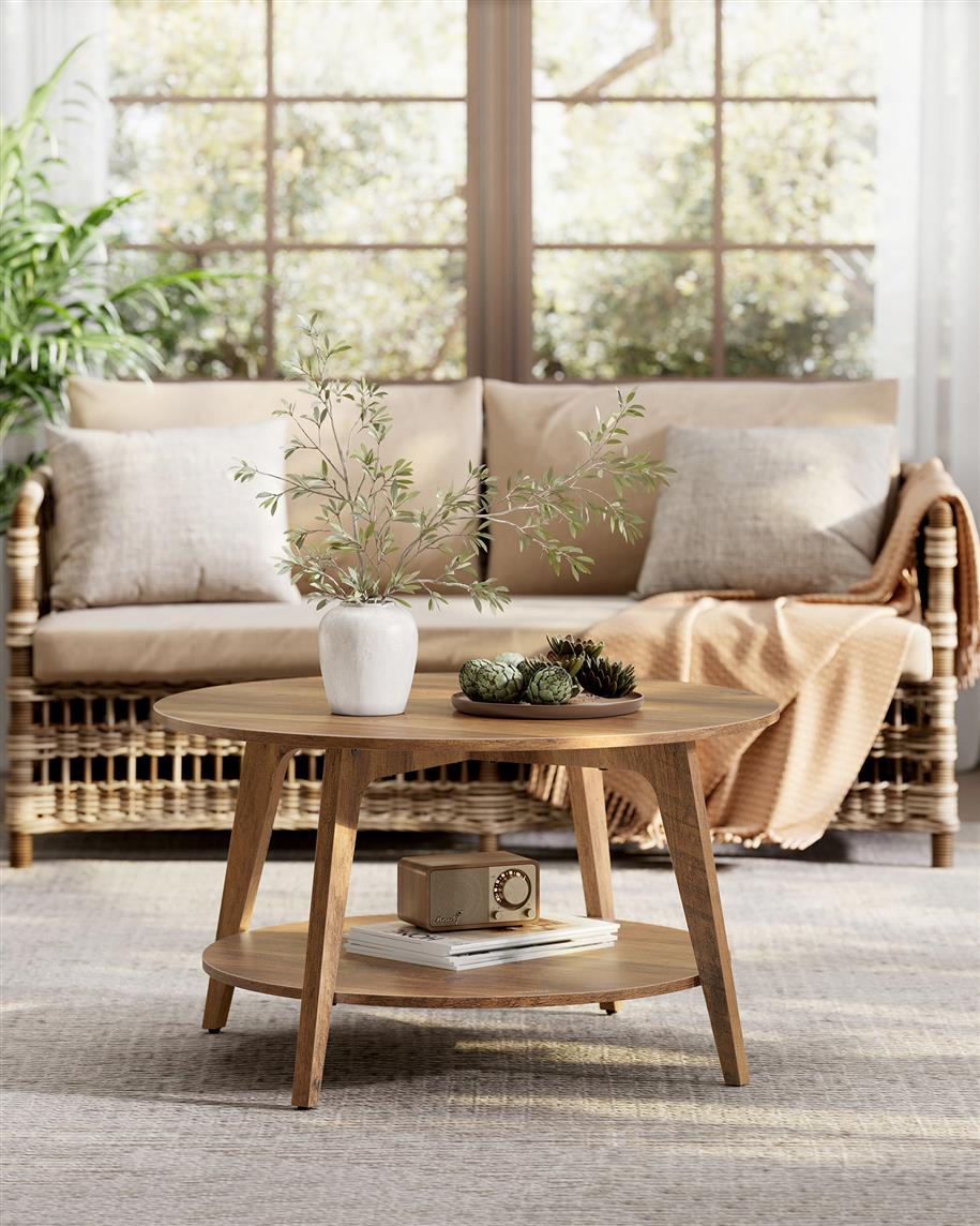 2 Tier Coffee Table with Storage