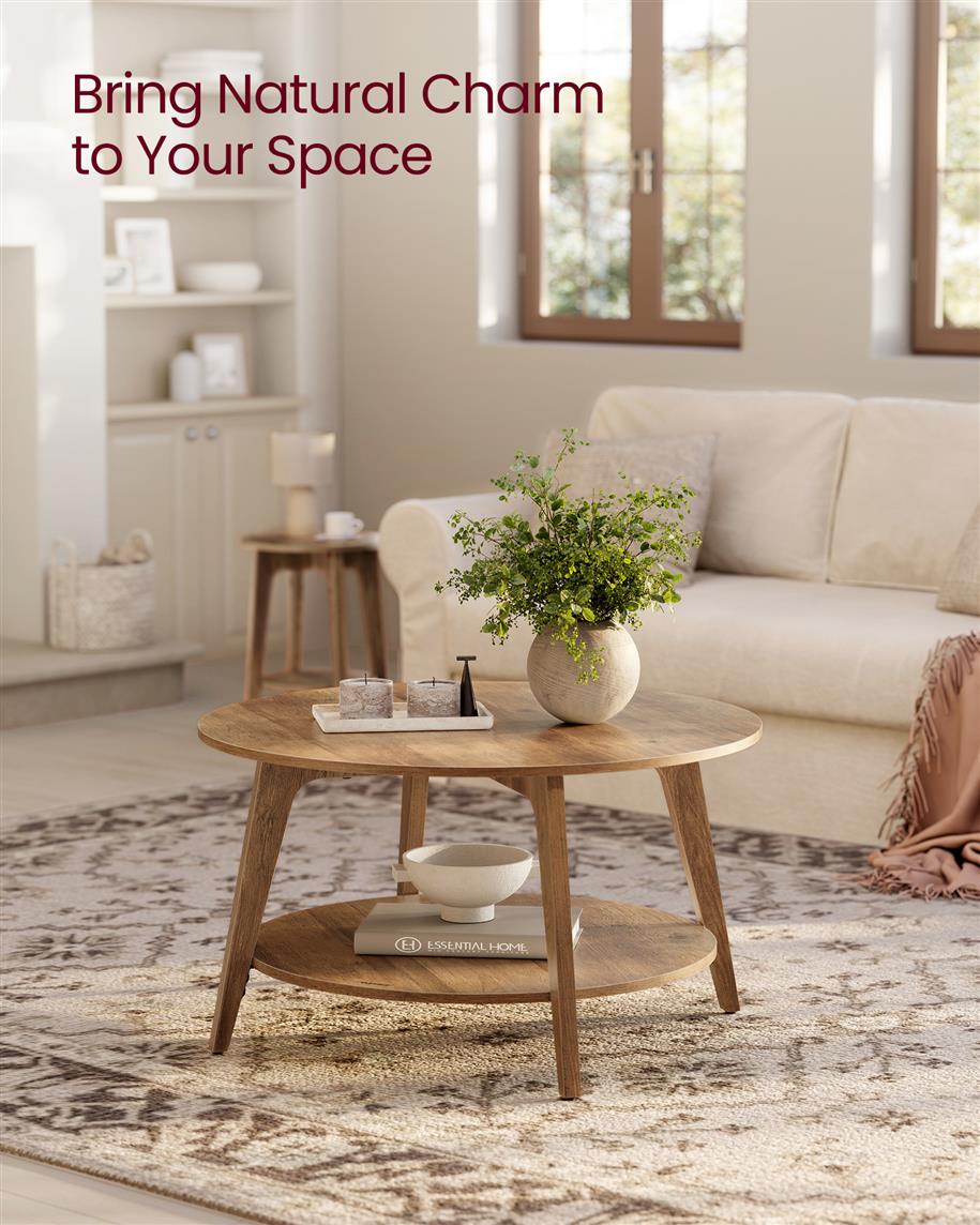 2 Tier Coffee Table with Storage