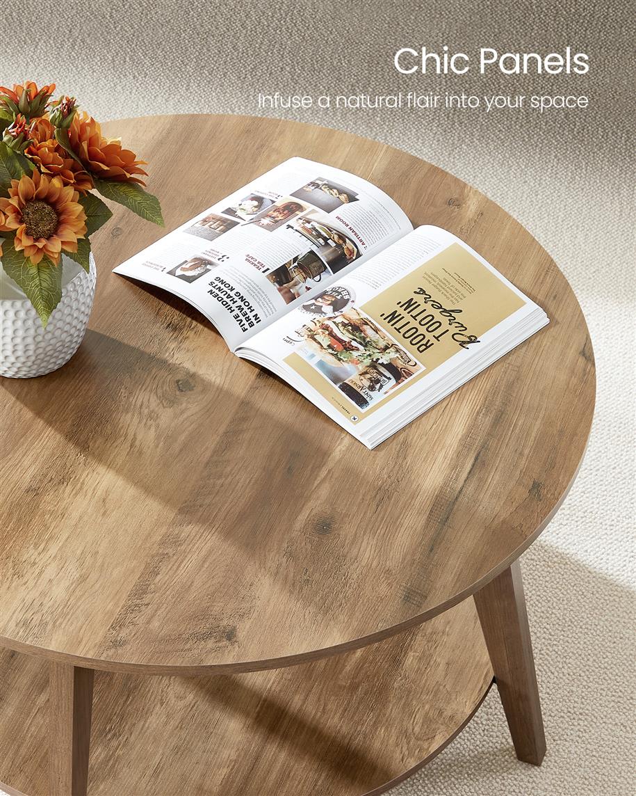 2 Tier Coffee Table with Storage