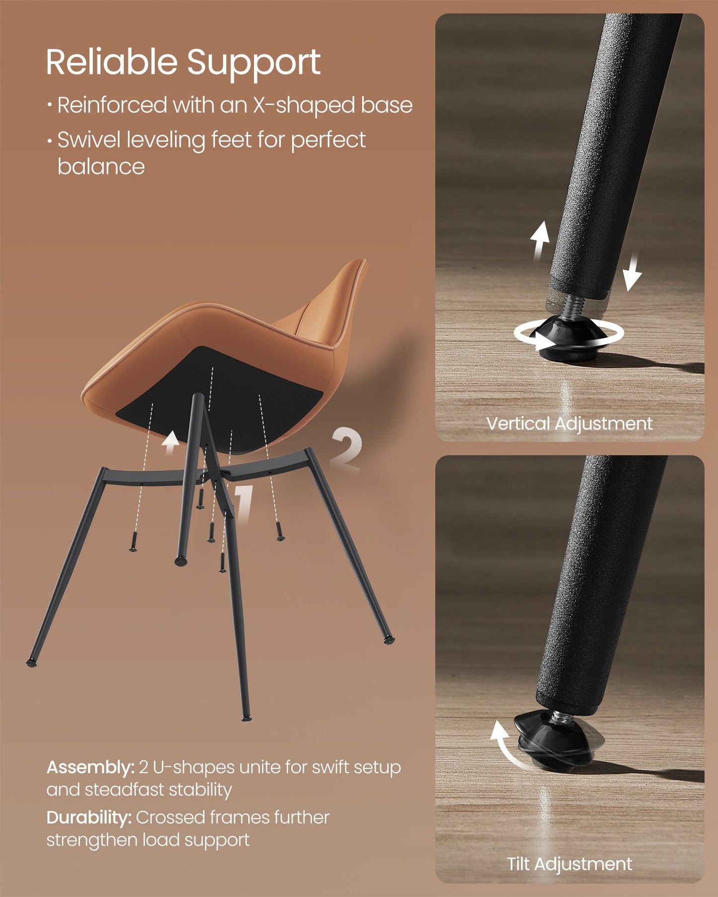 Leather Dining Chairs Set of 6