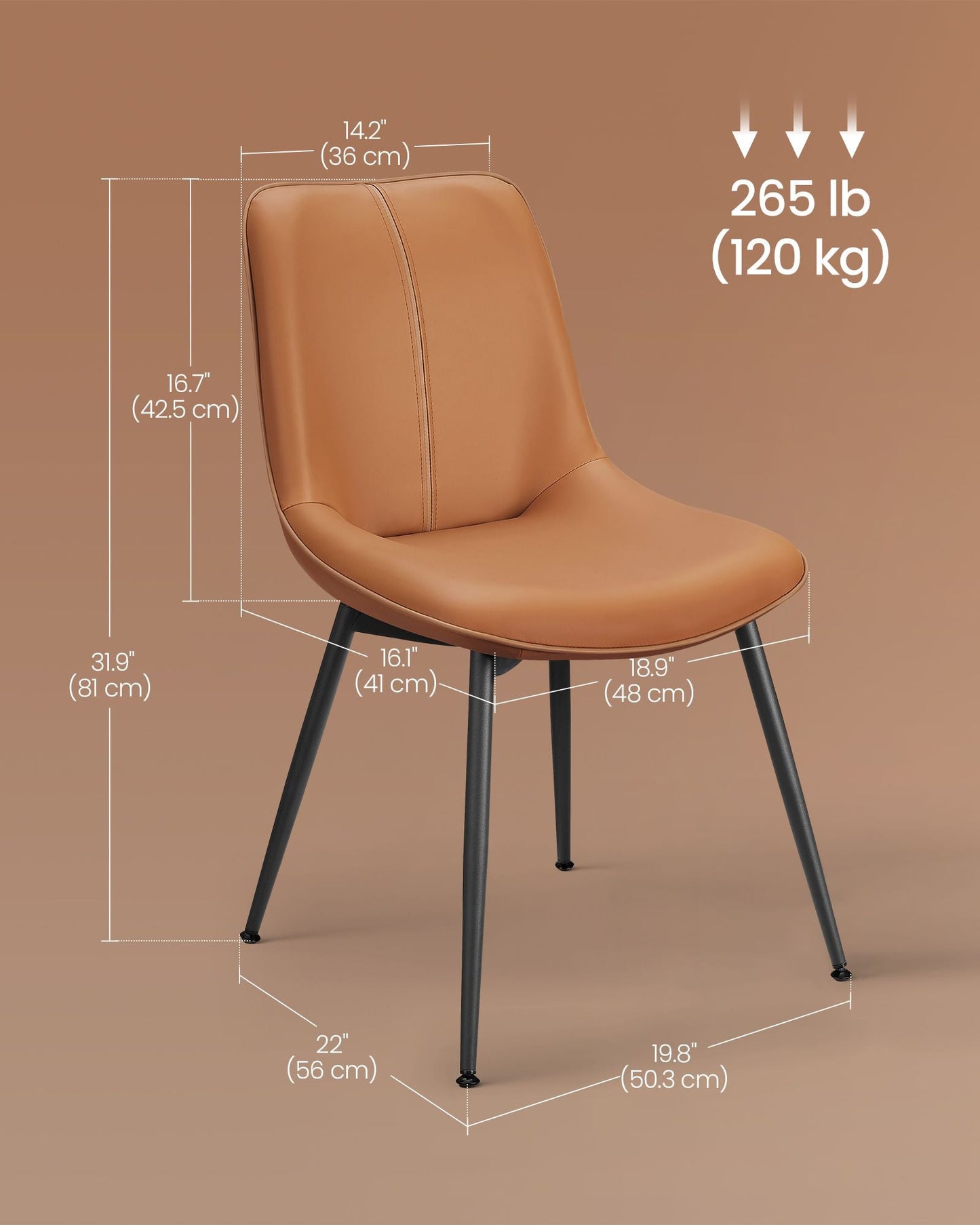 Leather Dining Chairs Set of 6