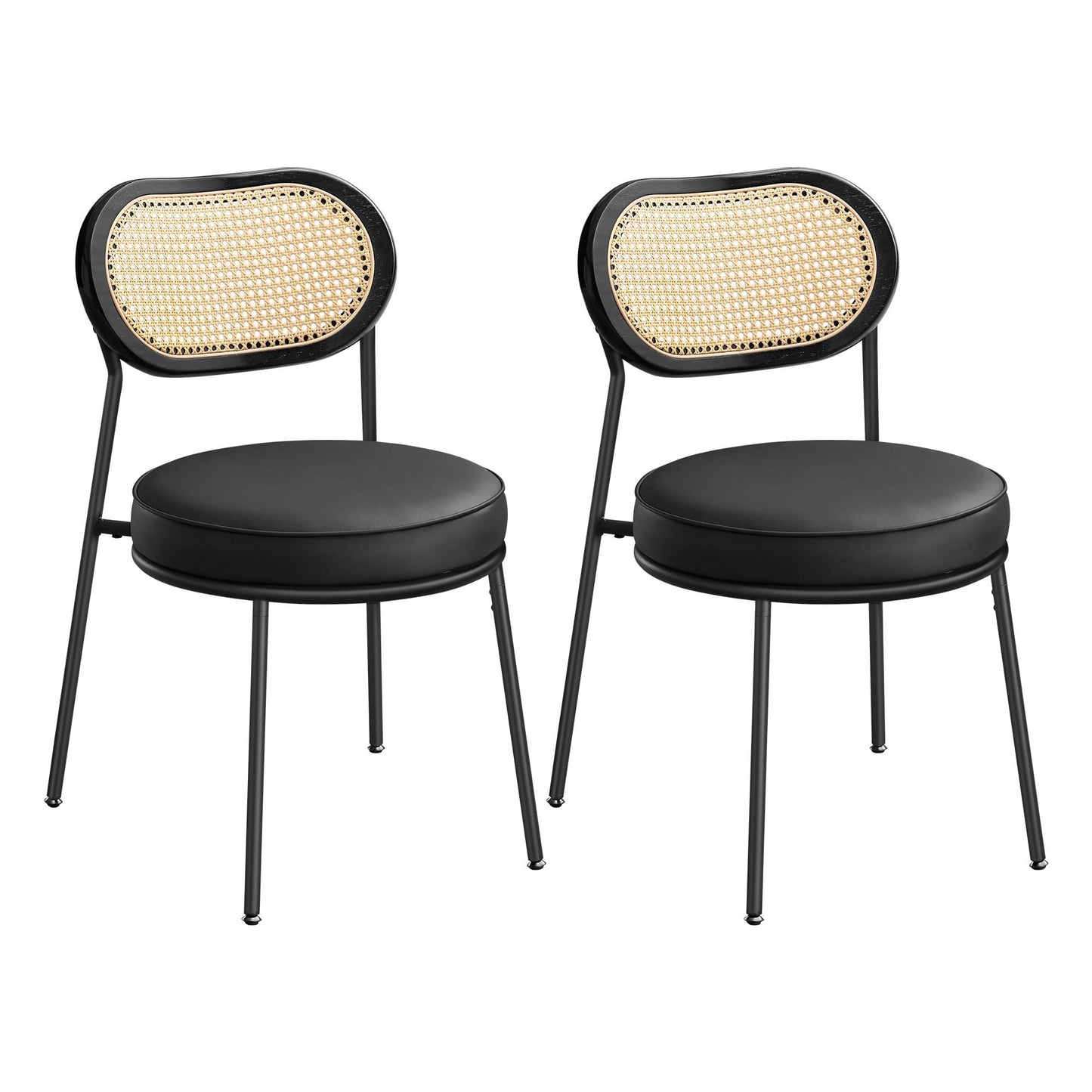 Dining Chairs, Set of 2 Accent Chair, Ink Black