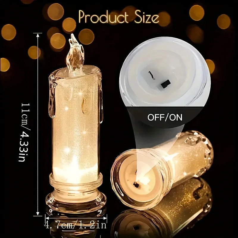 LED Pillar Candles Christmas Decor, Flameless