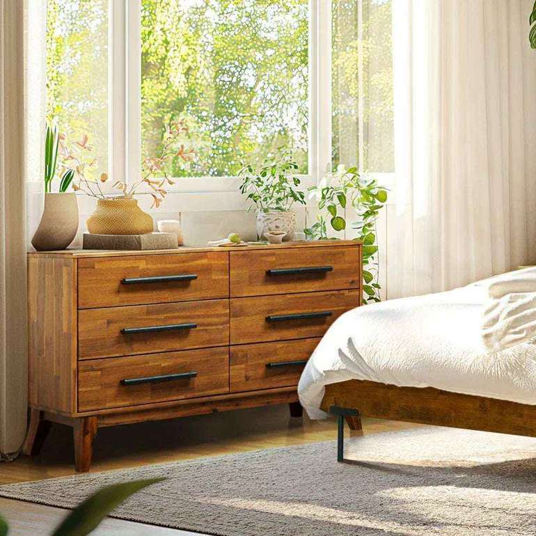 Acacia Legacy Solid Wood Dresser for Timeless Elegance and Durability