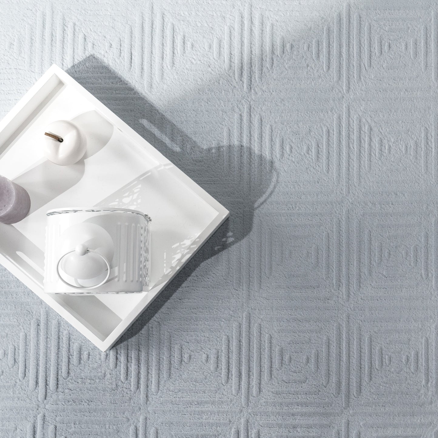 Soft Washable Area Rug Aspen with High-Low Pattern