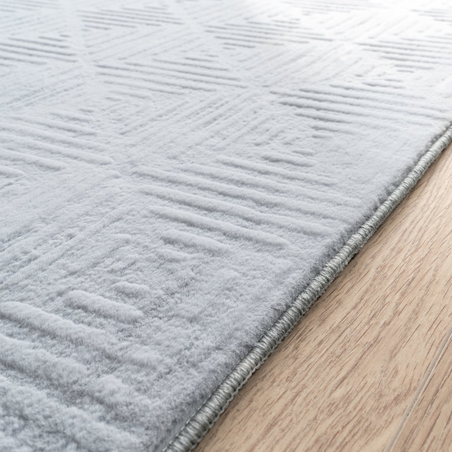 Soft Washable Area Rug Aspen with High-Low Pattern