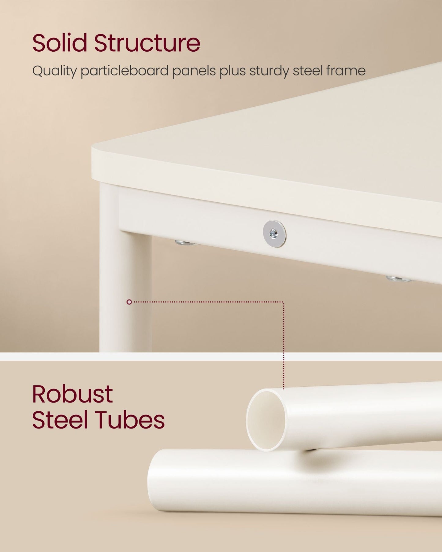 Narrow End Table with Charging Station