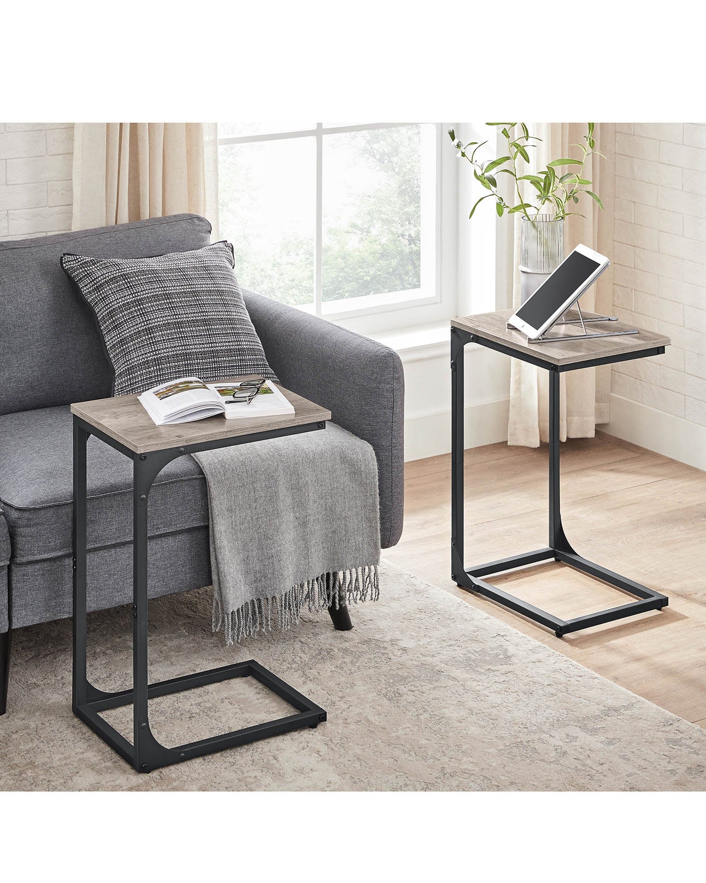 C-Shaped End Table