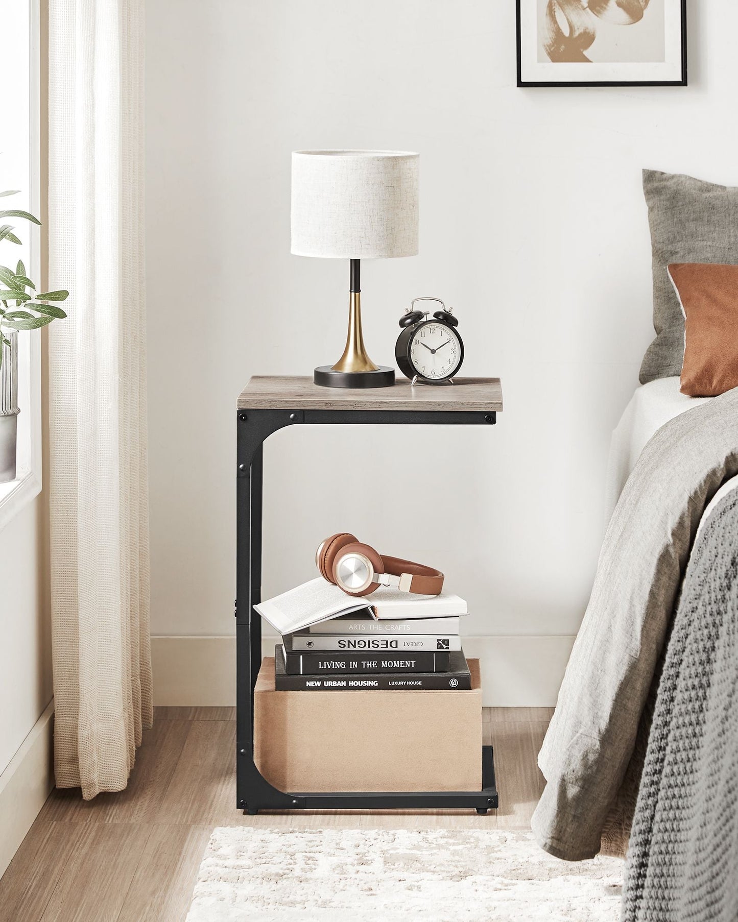 C-Shaped End Table